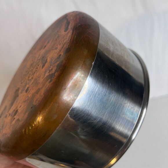 Revere Ware 1801 Copper Clad 1 Qt Saucepan Stainless USA with Lid - Picture 8 of 10